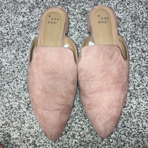 Pink suede shoes